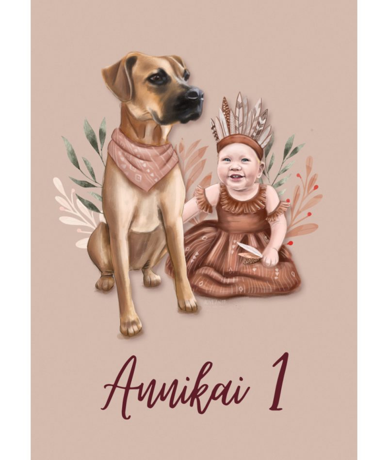 Ilustrācijas 2. variants Dzimšanas dienas ielūgumiem
