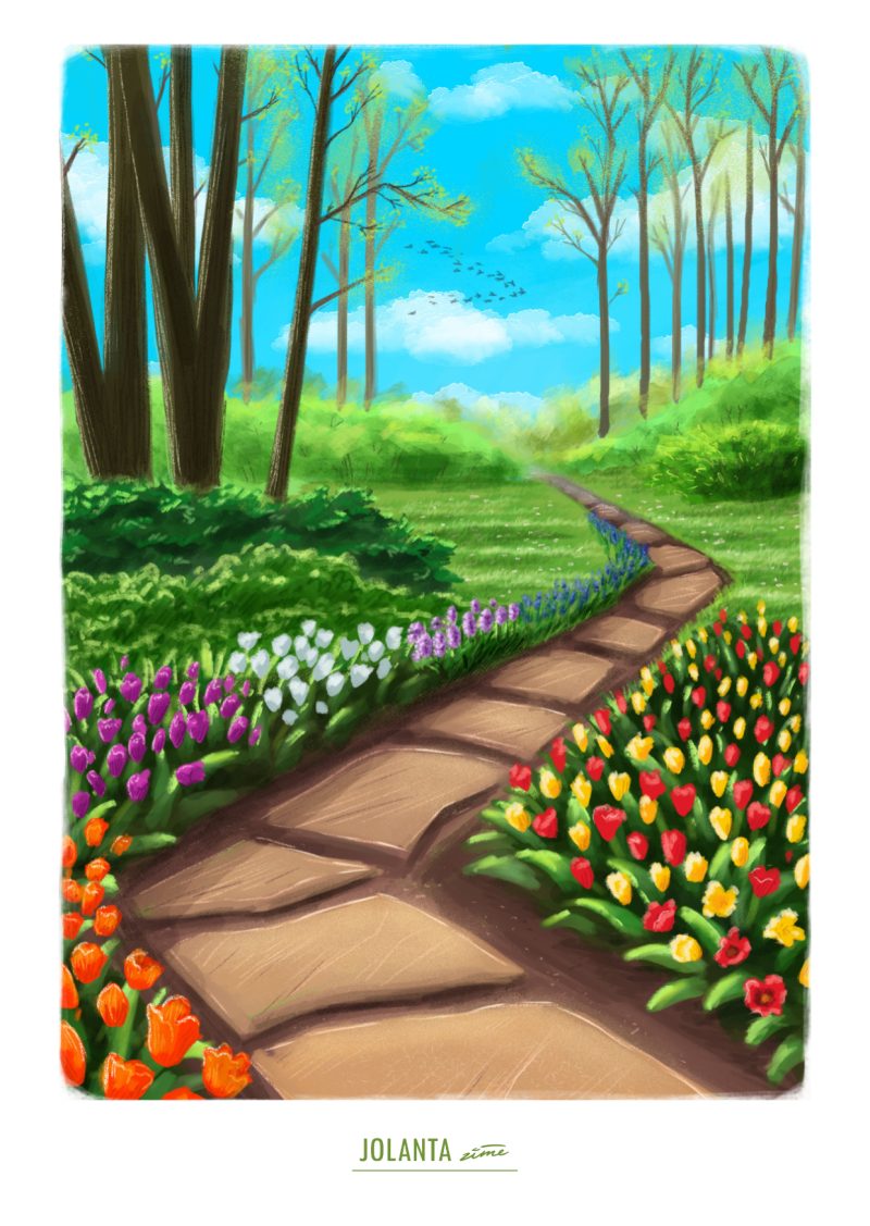 ilustrācija pavasaris