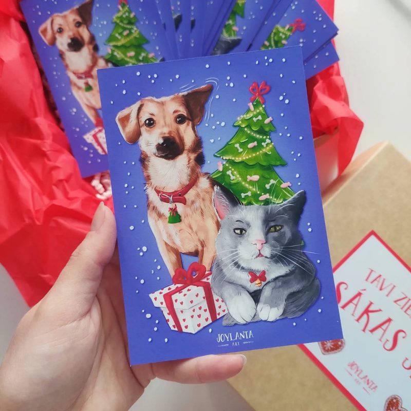 Personalizēta Ziemassvētku kartīte