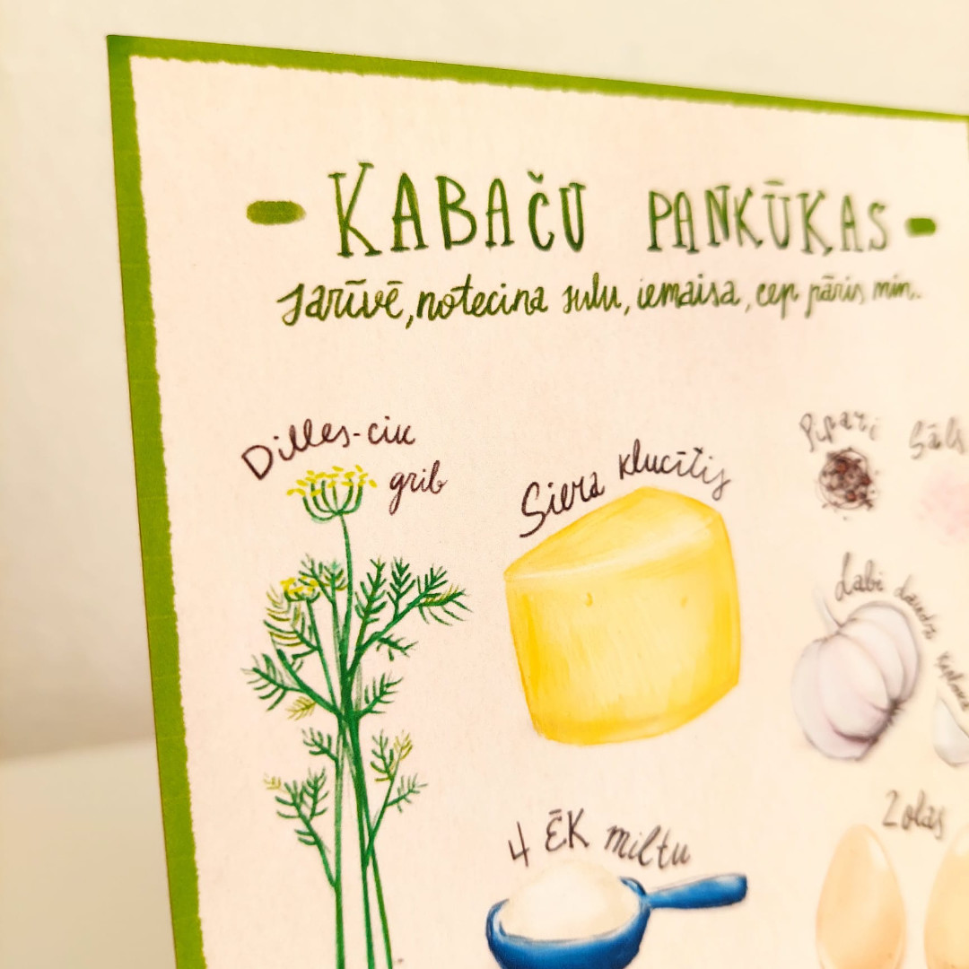 Kartīte-Prints Kabaču Pankūkas - Image 3