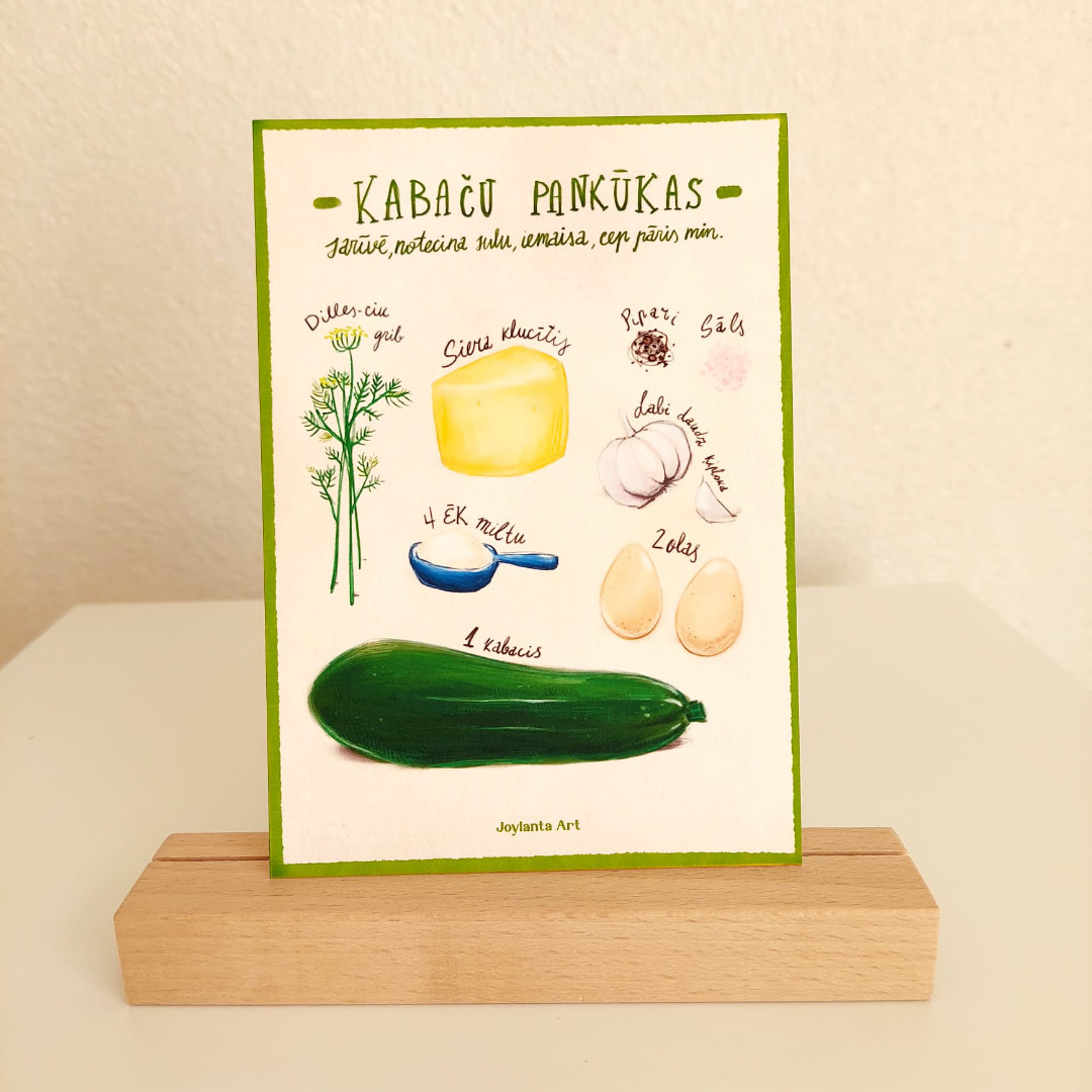 Kartīte-Prints Kabaču Pankūkas - Image 2